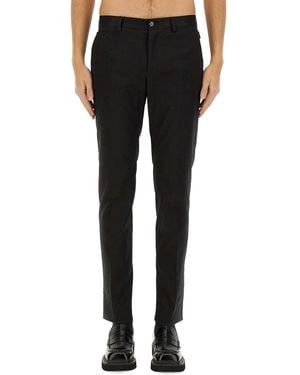Dolce & Gabbana Cotton Tailored Trousers - Black