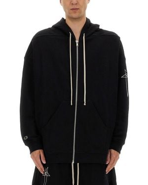 Champion x Rick Owens Jumbo Jason's Hoodie - Black