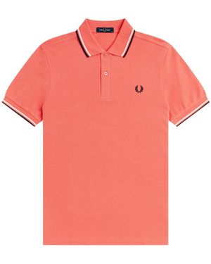 Fred Perry Polo Con Logo - Pink