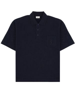 Saint Laurent Polo Cassandre - Blue