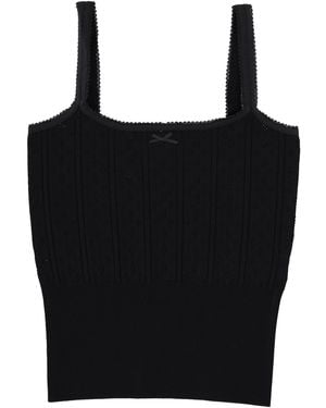 JW Anderson Top With Bow - Black