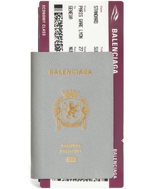 Balenciaga "Passport" Wallet - Grey
