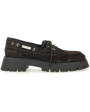 Alexander Wang Leather Moccasin Loafers - Black