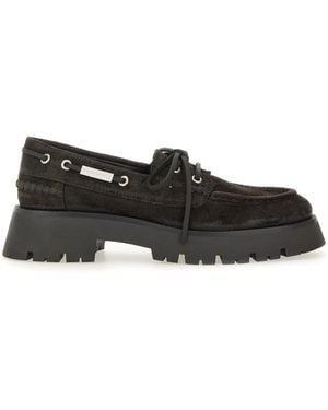 Alexander Wang Leather Moccasin Loafers - Black