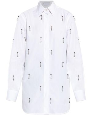 Stella McCartney Shirt With Shimmering Appliqués - White