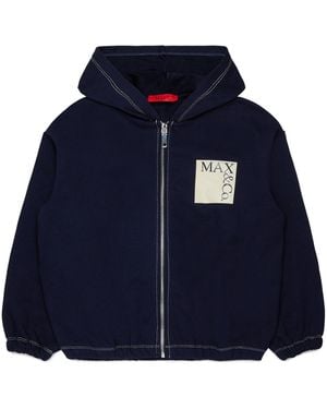 MAX&Co. Sweatshirt With Logo - Blue