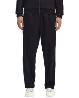 Fred Perry Truck Trousers With Contrasting Stripes - Black