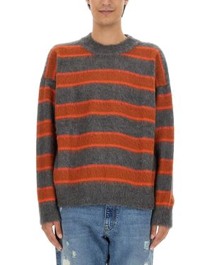 AMISH Maglia A Righe - Arancione