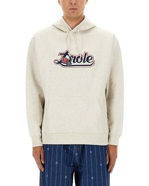 Drole de Monsieur "Drôle Rose" Sweatshirt - Natural