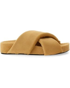 Jil Sander Crisscross Sandal - Natural