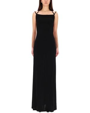 Marine Serre Long Jersey Dress - Black