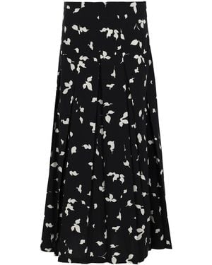 Alysi Printed Skirt - Black