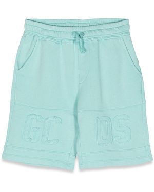 Gcds Logo Logo Bermuda Shorts - Blu