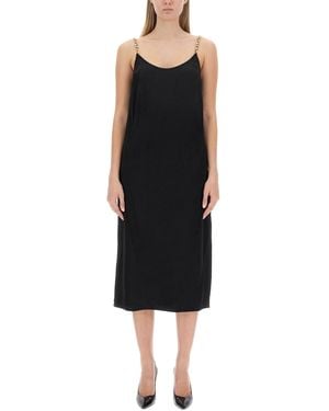 MICHAEL Michael Kors Dress With Logo Straps - Black