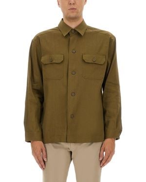 BOSS Double-Pocket Shirt - Green