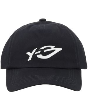 Y-3 3 Cappello Da Baseball Con Logo - Blue