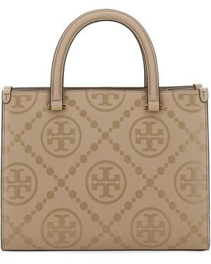 Tory Burch "T Monogram" Handbag - Brown