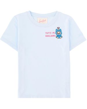 MC2 Saint Barth T-Shirt Con Stampamb - Blue