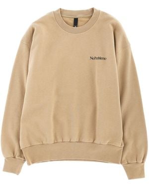 No Problemo Sweatshirt With Logo - Natural