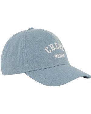 Chloé Cappello Con Visiera Con Logo - Blue