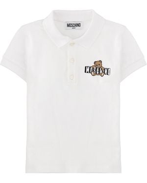 Moschino Polo Maniche Corte - White