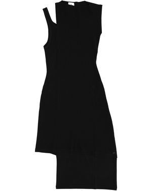 Courreges Ribbed Oblique Dress Viscose - Black