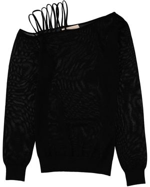 Circus Hotel Lamé Yarn Knit - Black