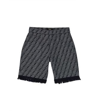 Fendi Denim Bermuda Shorts - Grey