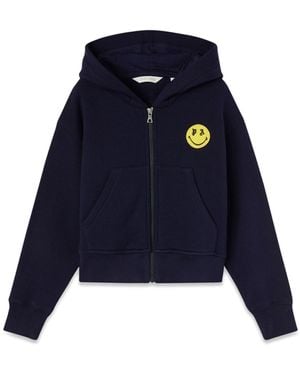 Palm Angels Zip Sweatshirt - Blue