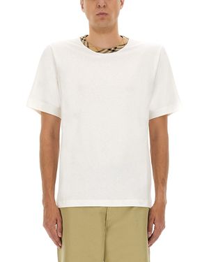 Burberry Cotton T-Shirt - White