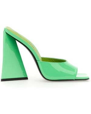 The Attico Flat Devon Pyramid Heel Sandals 11.5 Cm - Green