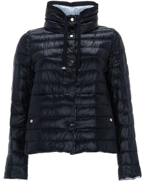 Herno Piumino Reversibile Con Collo Alto - Blue