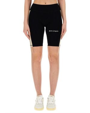 Palm Angels Bermuda Con Logo - Nero