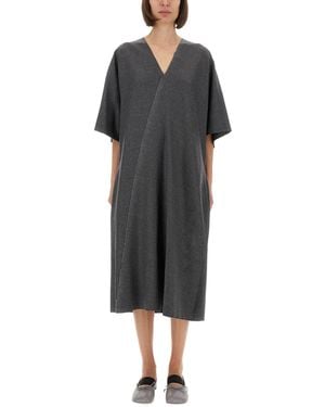 MM6 by Maison Martin Margiela Relaxed Fit Midi Dress - Black