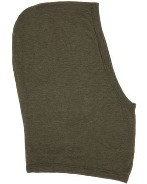 Rick Owens Knitted Hood - Green