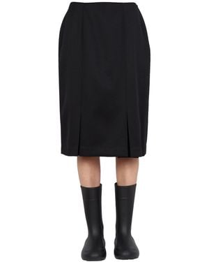 Raf Simons Straight Cut Skirt - Black