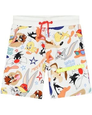 Marc Jacobs Bermuda Shorts Looney Tunes - Bianco