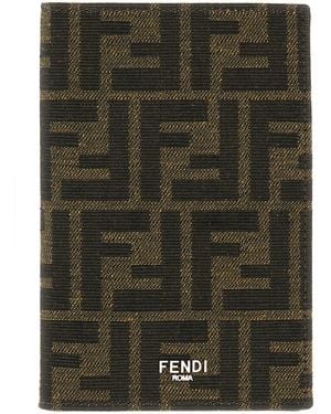 Fendi Cover Per Passaporto Baguette - Verde