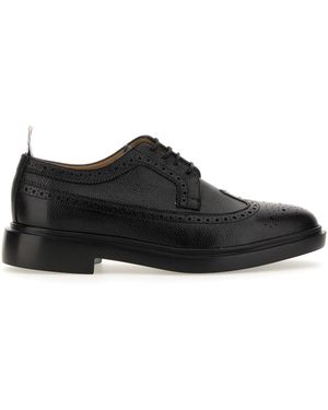 Thom Browne Stringata Longwing Brogue - Black