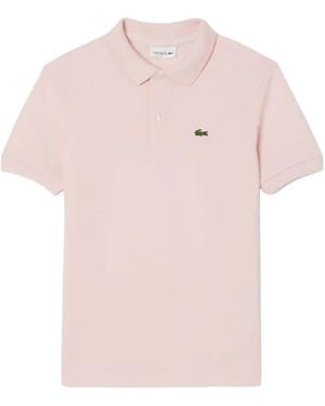 Lacoste Polo With Logo - Pink