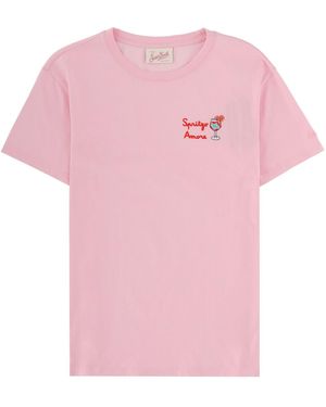 MC2 Saint Barth Mini Cotton T-Shirt For - Pink