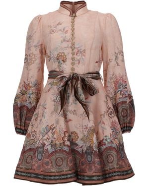 Zimmermann Abito Corto Con Bottoni "Alchemy" - Brown