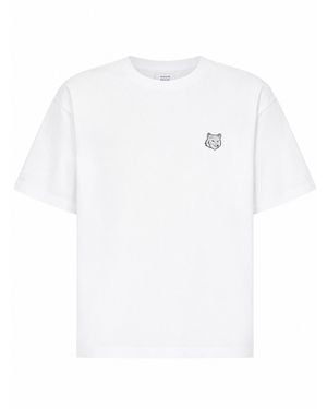 Maison Kitsuné T-Shirt "Fox Head" - White