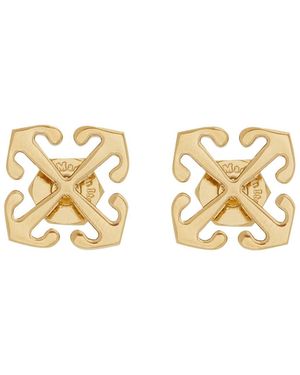 Off-White c/o Virgil Abloh Earrings Arrow Mini Brass - Metallic