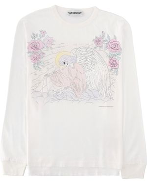 Our Legacy T-Shirt Farewell Print Cotton T-Shirts - White