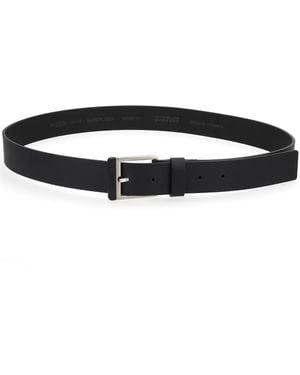 HUGO Solid Buckle Belt - Black