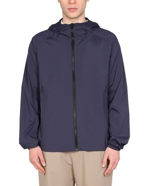 Monobi Nylon Hood Jacket - Blue