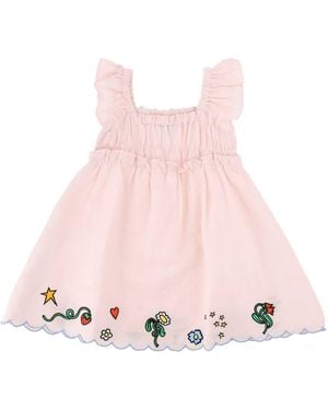 Stella McCartney Vestito Con Volants - Pink