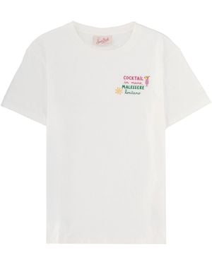 MC2 Saint Barth Graphic Crew Neck T-Shirt - White