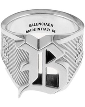 Balenciaga "Chevalier Melrose" Ring - White